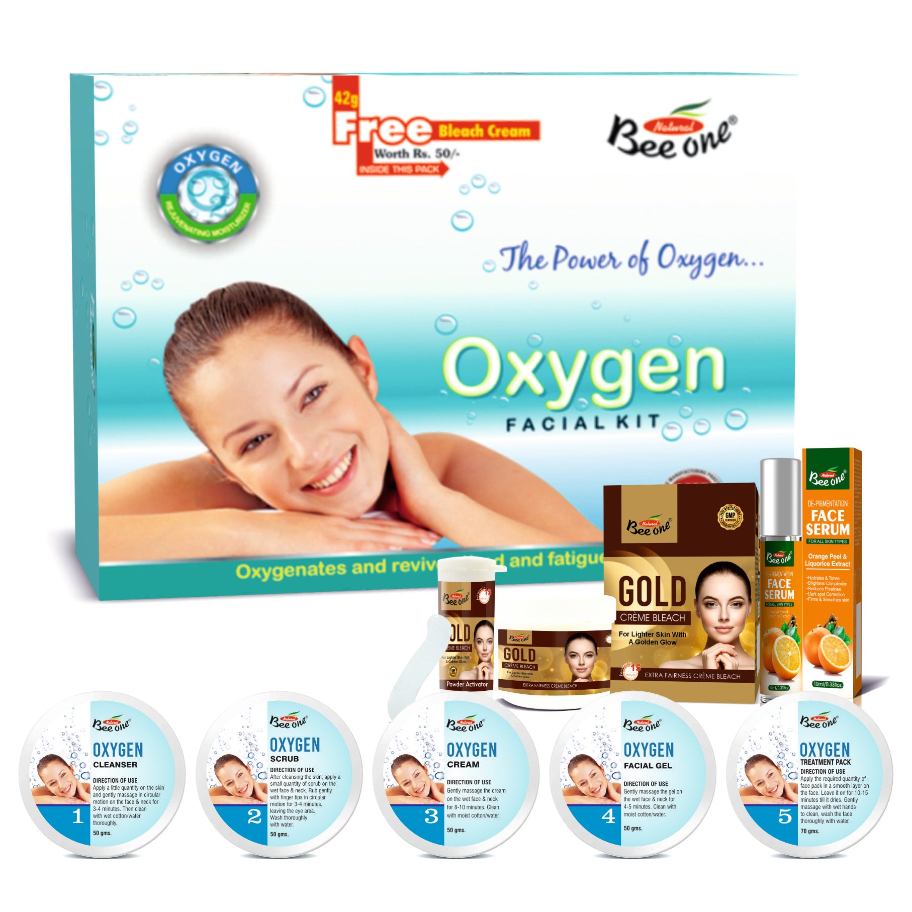 O2 Plus Facial OXYGEN FACIAL KIT 312g – Beeone