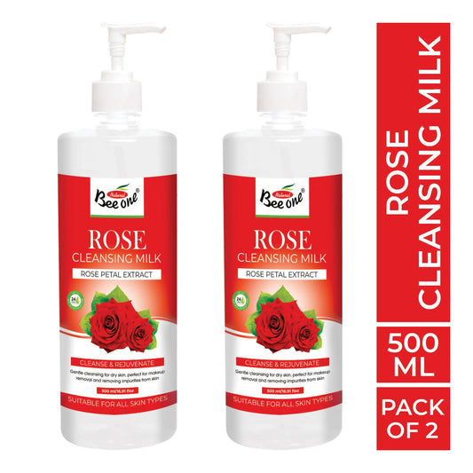 ROSE CLEANSING MILK 500ML (PACK OF 2)