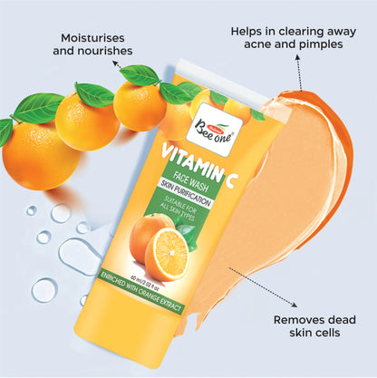 VITAMIN C FACE WASH(PACK OF 2)