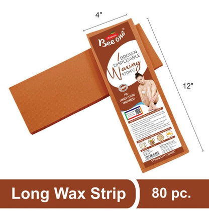 ORANGE MILKY WAX & BROWN WAXING STRIPS