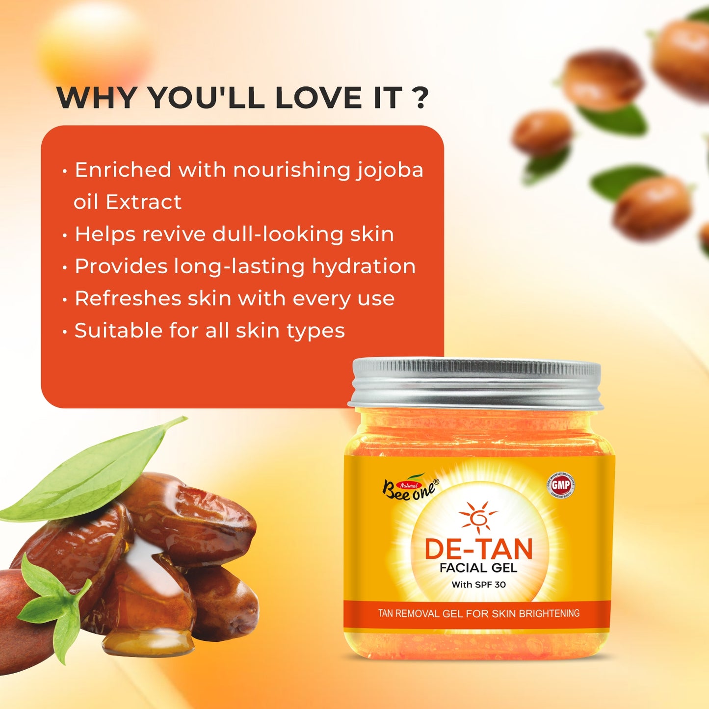 DE-TAN FACIAL GEL 350ML
