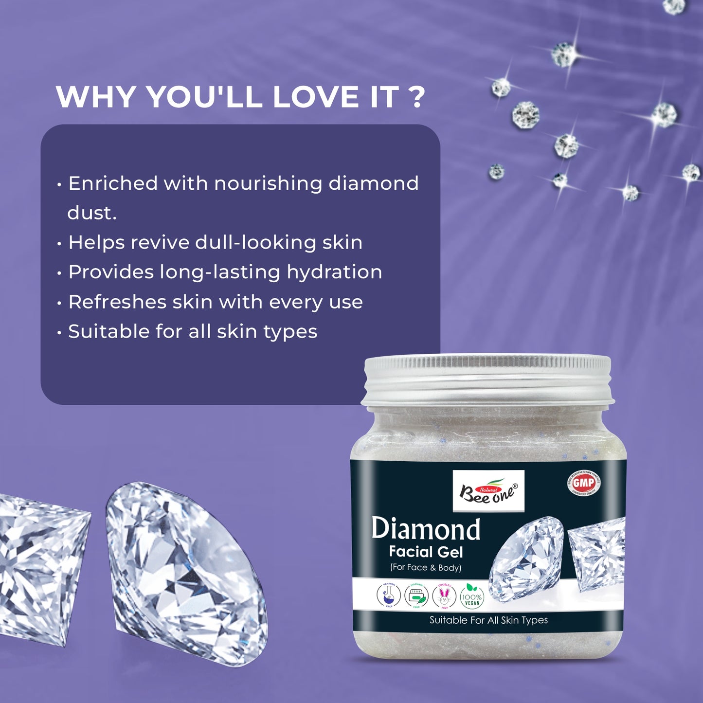 DIAMOND FACIAL GEL 350ML