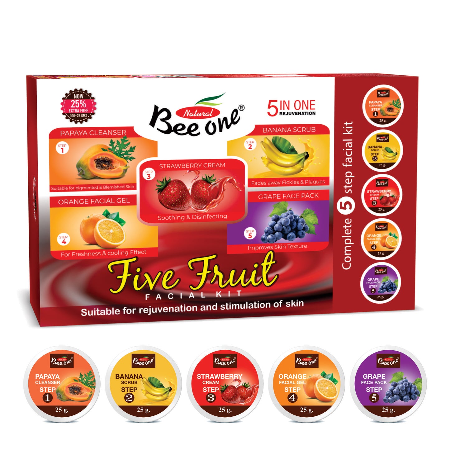 FIVE FRUIT FACIAL KIT 125G