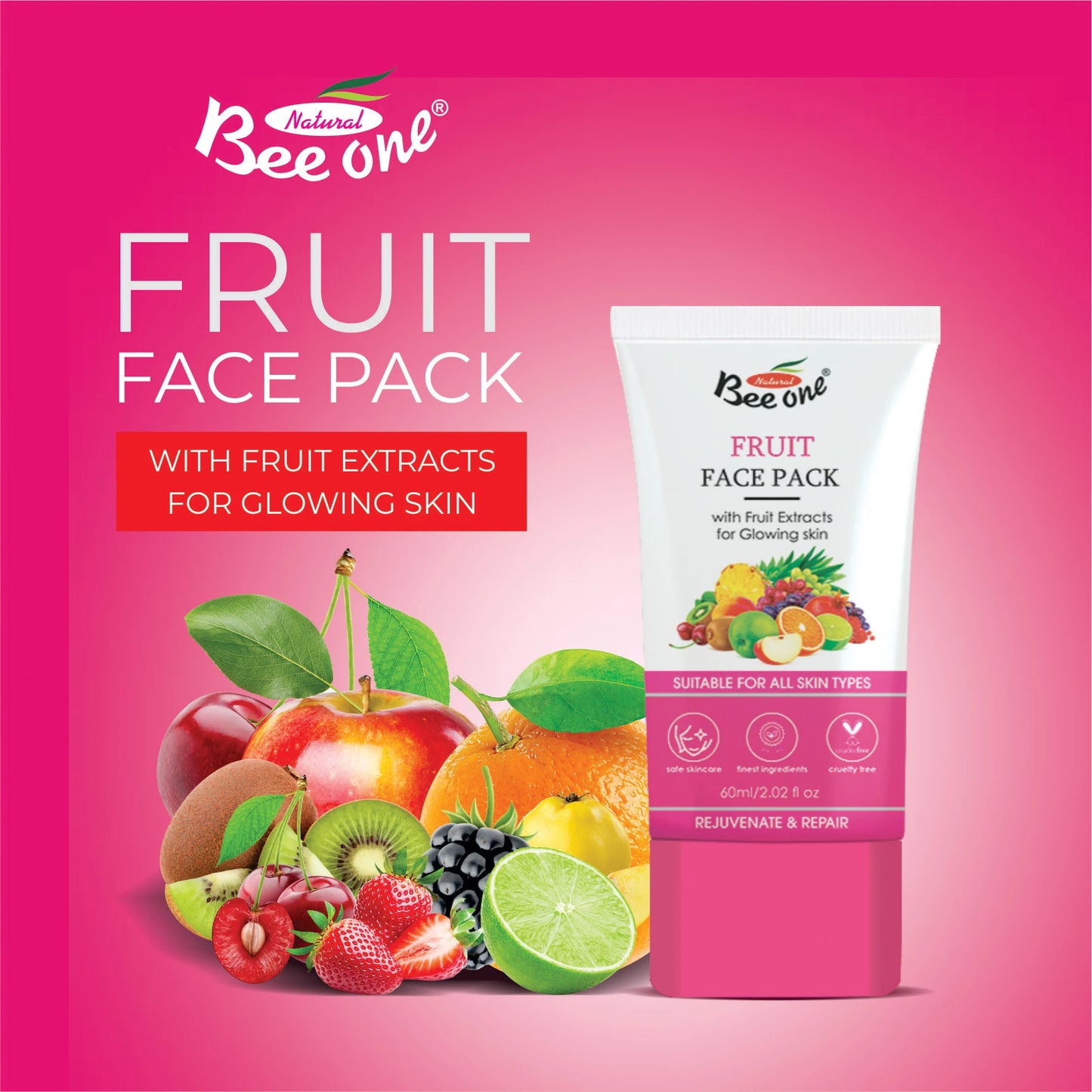 MIX FRUIT FACE PACK(PACK OF 2)