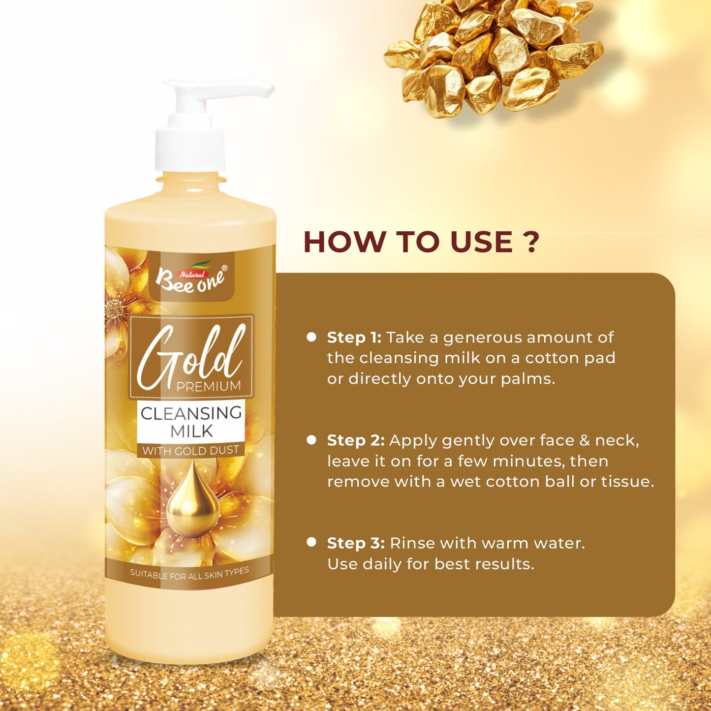 GOLD CLEANSING MILK 1000ml