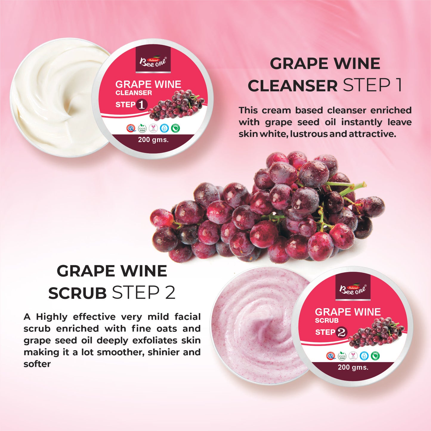 GRAPE WINE FACIAL KIT 1100g