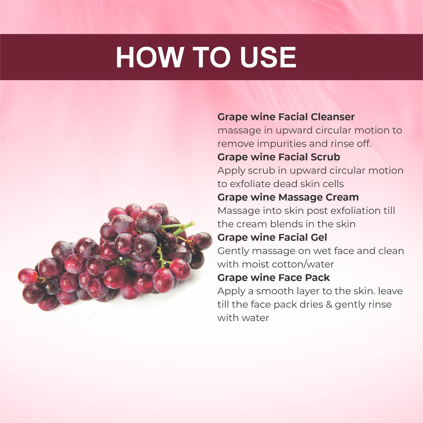 GRAPE WINE FACIAL KIT 1100g