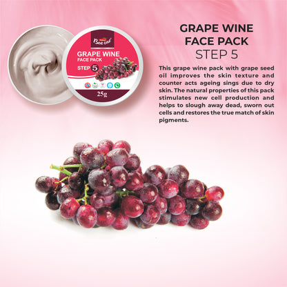 GRAPE WINE FACIAL KIT 125g