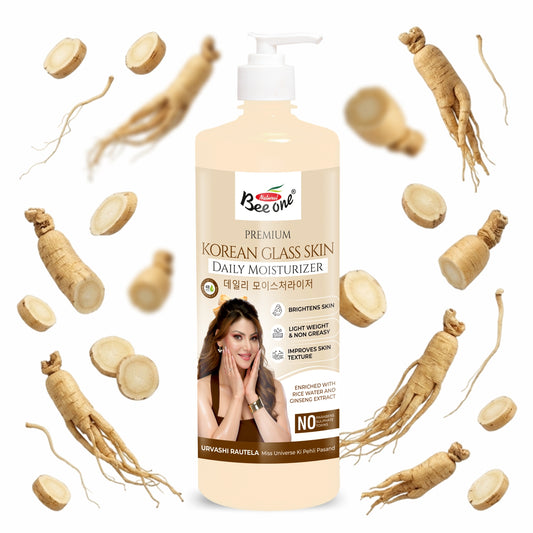 Bee One Korean Glass Skin Daily Moisturizer 1000ml | Enriched with Rice Water & Ginseng Extract