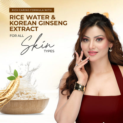 Bee One Korean Glass Skin Daily Moisturizer 1000ml | Enriched with Rice Water & Ginseng Extract