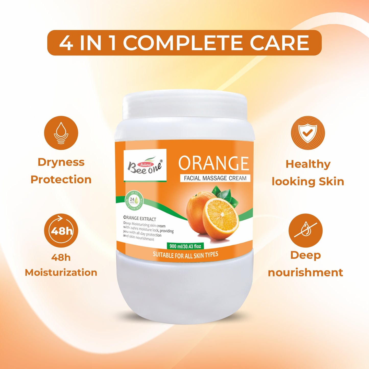 ORANGE MASSAGE CREAM 900ML