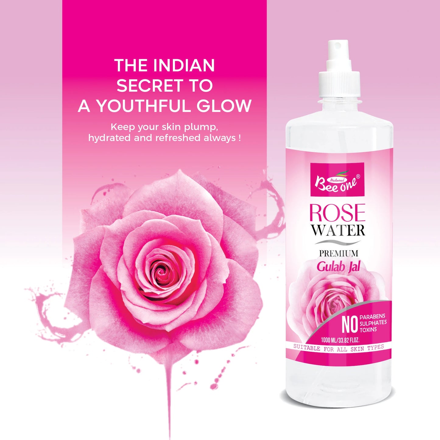 ROSE WATER 120ml (SPRAY)