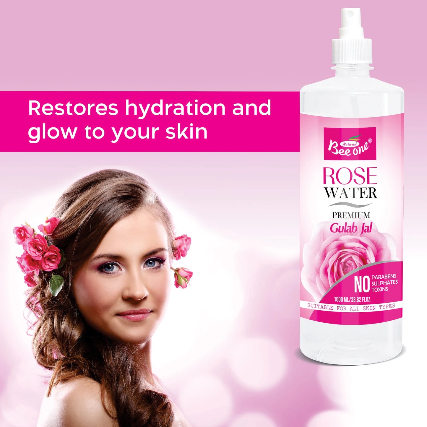 ROSE WATER 120ml (SPRAY)