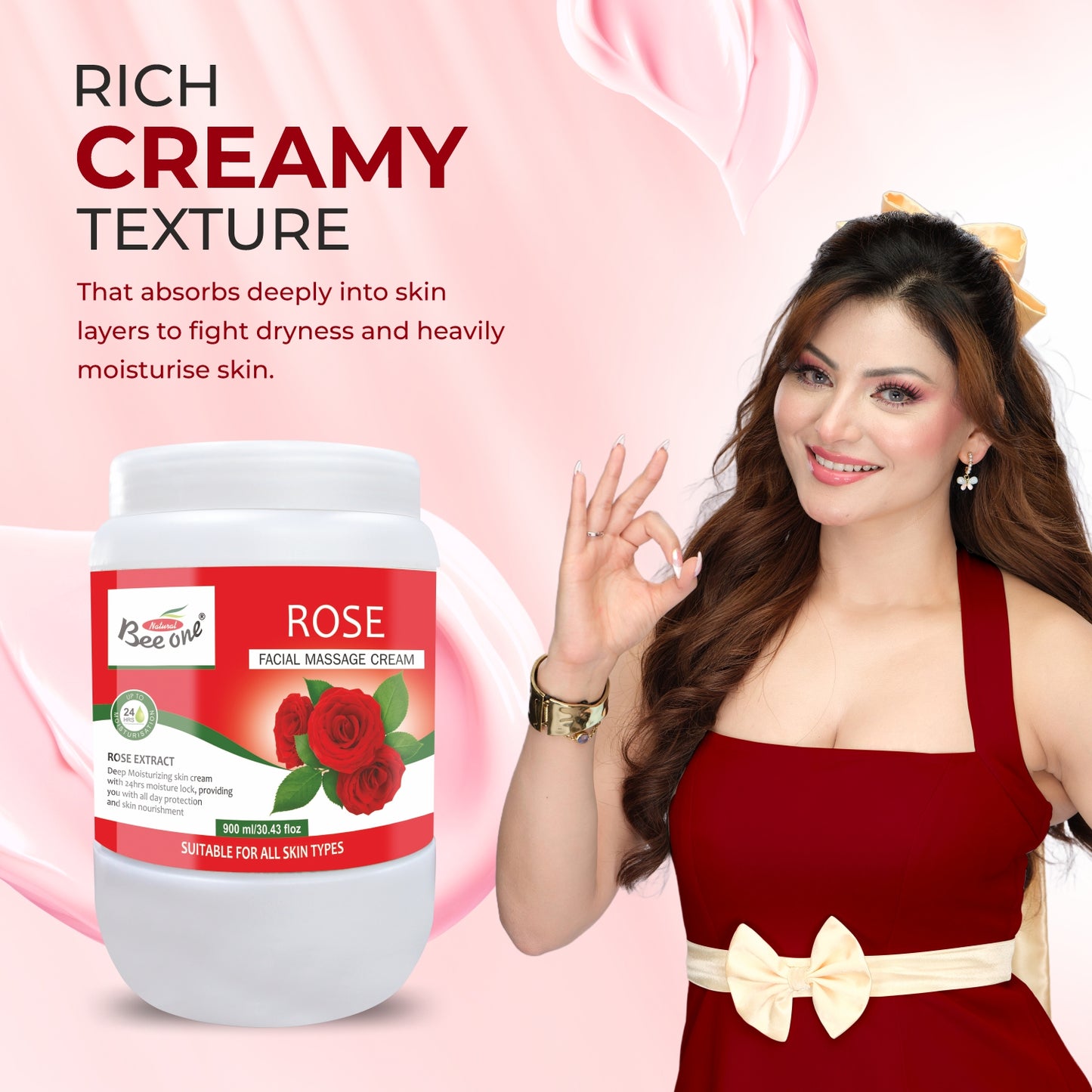 ROSE MASSAGE CREAM 900 ML