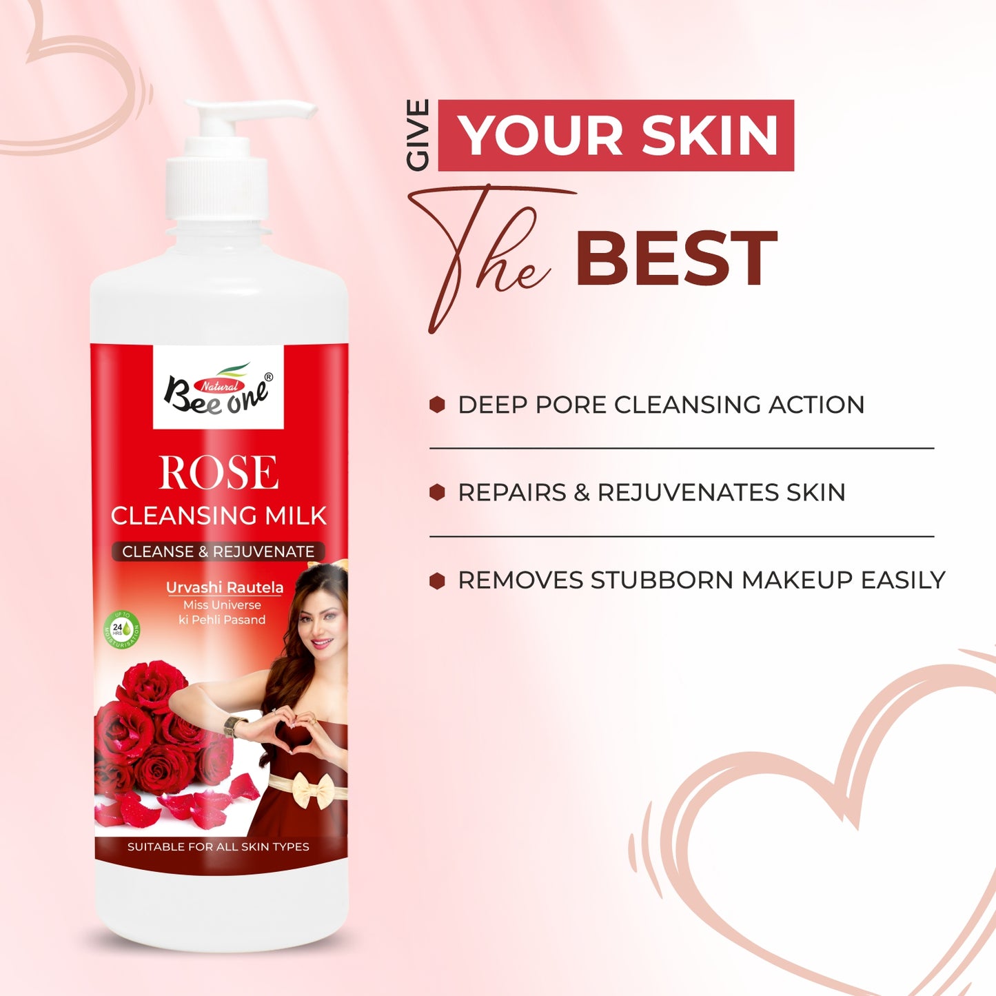 ROSE CLEANSING MILK 1000ml