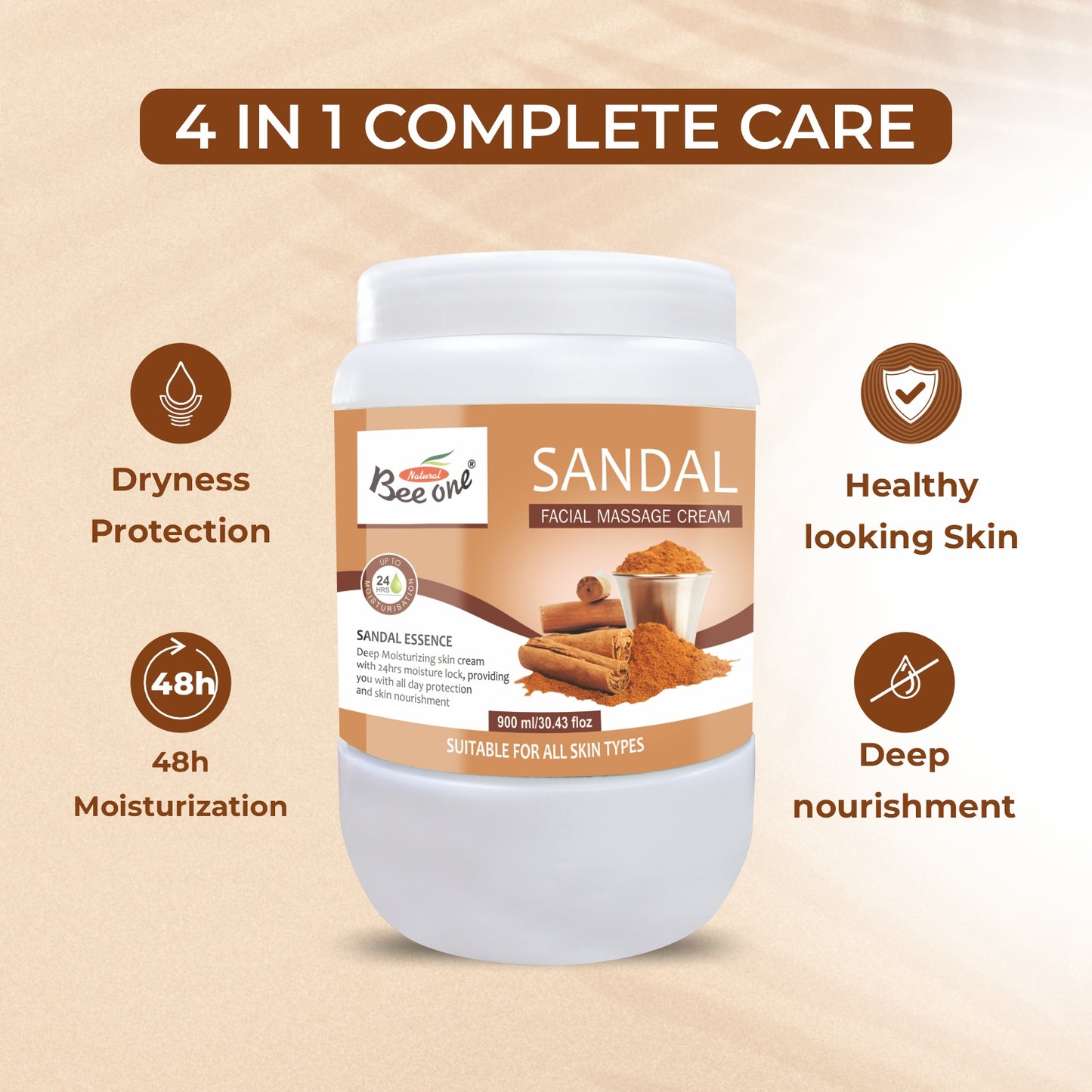 SANDAL MASSAGE CREAM 900ML