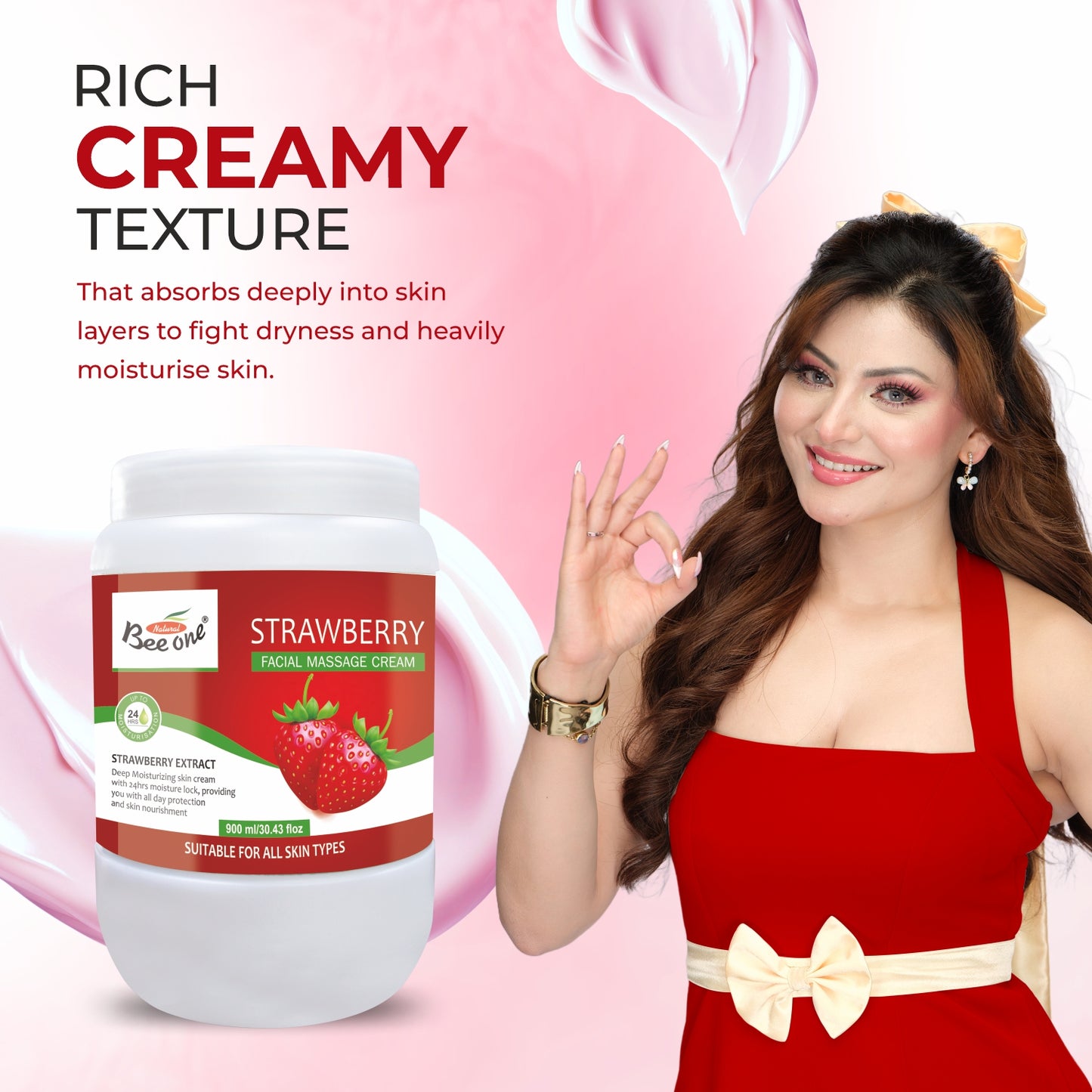 STRAWBERRY MASSAGE CREAM 900ML