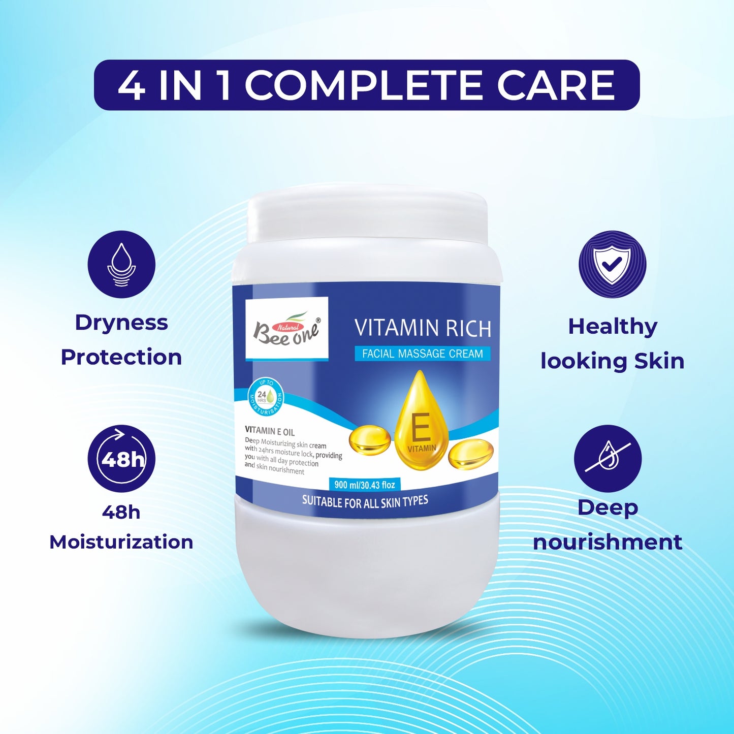 VITAMIN RICH MASSAGE CREAM 900ML